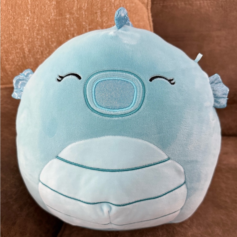 Squishmallows Dee Dee the Seahorse Blue 14” Plush Stuffed Animal - Picture 1 of 7